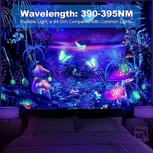 Black Light 30W LED Blacklight Flood Light Outdoor for Glow Party (6 Count)