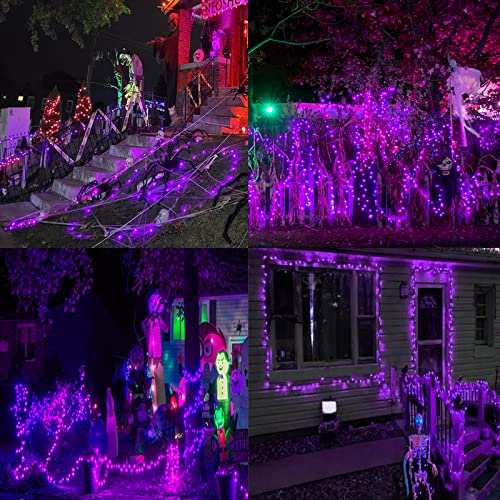 75.8FT 200 LED Extendable Purple Halloween String Lights Indoor Outdoor (82 Foot)
