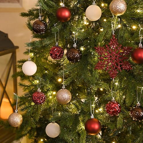 50ct Christmas Tree Decorations Ball Ornaments 2 Inches (50 Count)