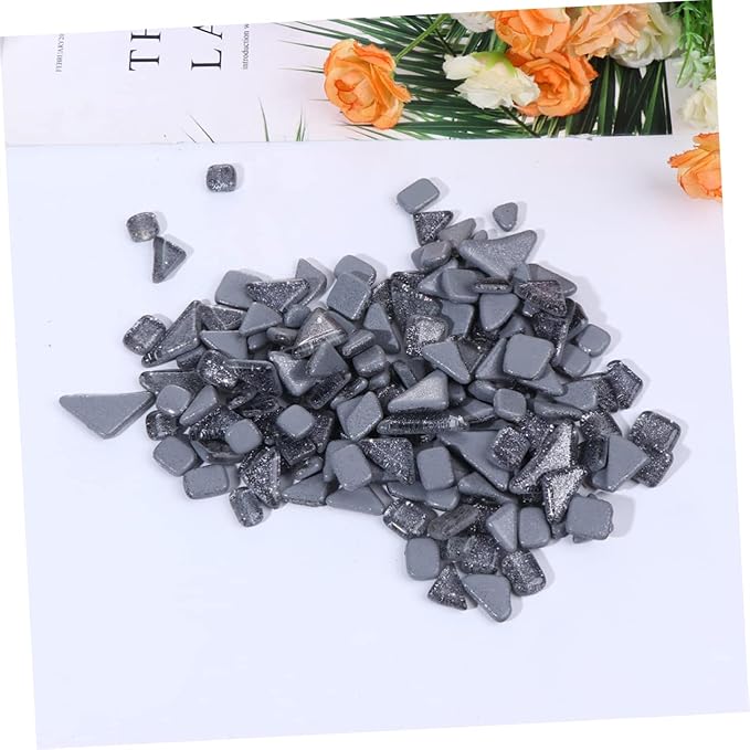 DIY Crystal Glass Irregular Tiles Supplies Craft Gem Stones