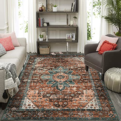 Ultra Thin Washable 10x14 Area Rugs for Living Room