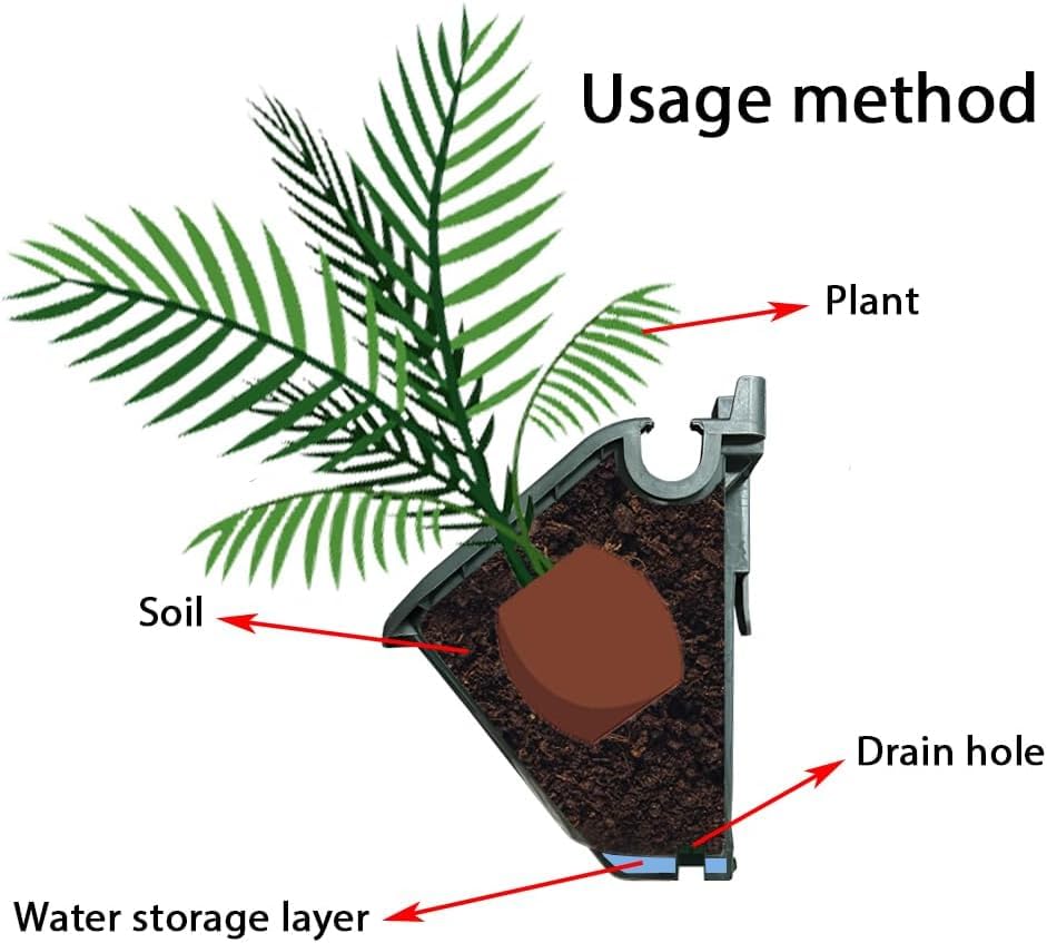 Self Watering Wall Mounted Planter Set (8 Count)