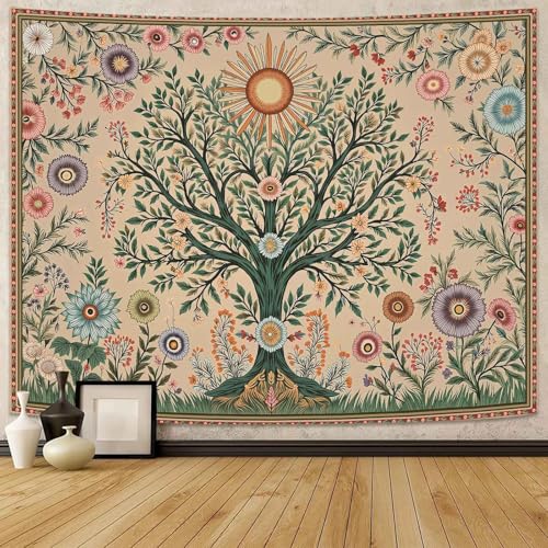 Chakra Tree Wall Tapestry