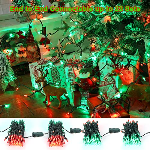 Red & Green Christmas Lights Connectable