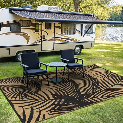 Outdoor Rug Waterproof Plastic Rugs for Patio (80 Sq Ft)