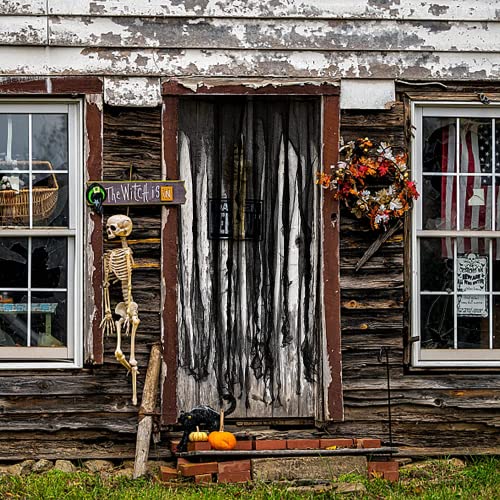 4 Pcs Halloween Black Doorway Curtain