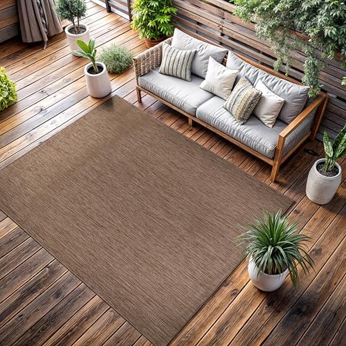 Outdoor Rug 10x14 Modern Area Rugs for Large Indoor and Outdoor Patios and Porches