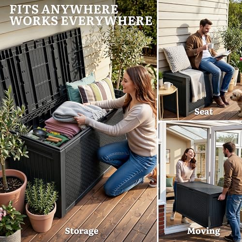 95 Gallon Outdoor Storage Deck Box