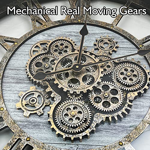 27" Original Moving Gears Wall Clock