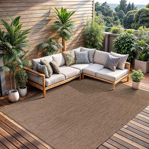 Outdoor Rug 10x14 Modern Area Rugs for Large Indoor and Outdoor Patios and Porches