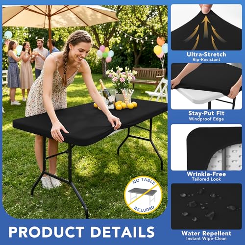 Fitted Tablecloth for 8 Foot Rectangle Tables (10 Count)
