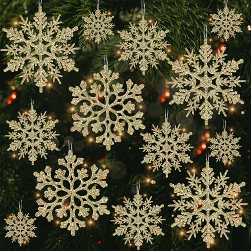 Christmas Tree Decorations Snowflake Ornaments (36 Count)