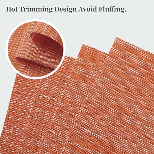 Orange Placemats Set of 8 (8 Count)