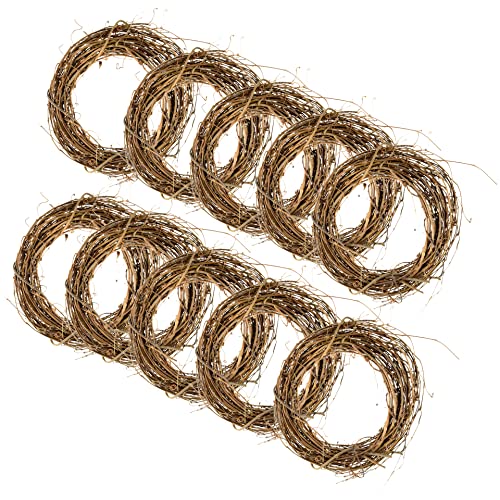 10" Natural Grapevine Wreath (10 Count)