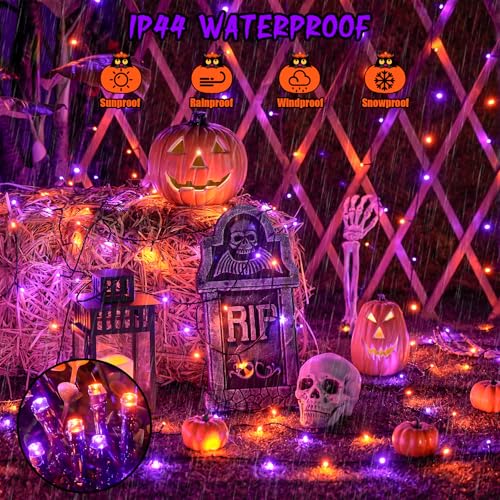2 Pack Solar Halloween Lights (206.7 Foot)
