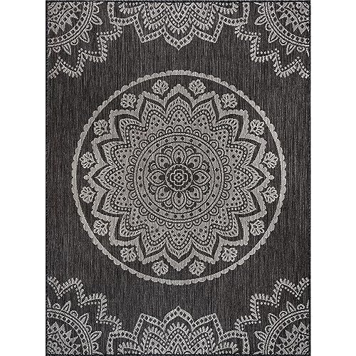 Outdoor Rug 9x12 Modern Area Rugs for Large Indoor and Outdoor Patios and Porches