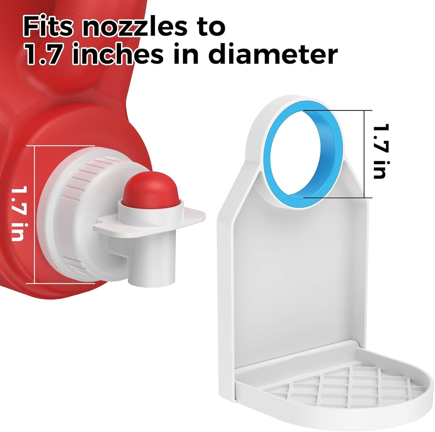 Laundry Detergent dispenser Cup Holder,Nozzle Upgraded Labor-Saving Switch Easily No More runny or Messy Laundry Detergent, Laundry Cup Holder and drip Tray room organization and storage - NestledHome