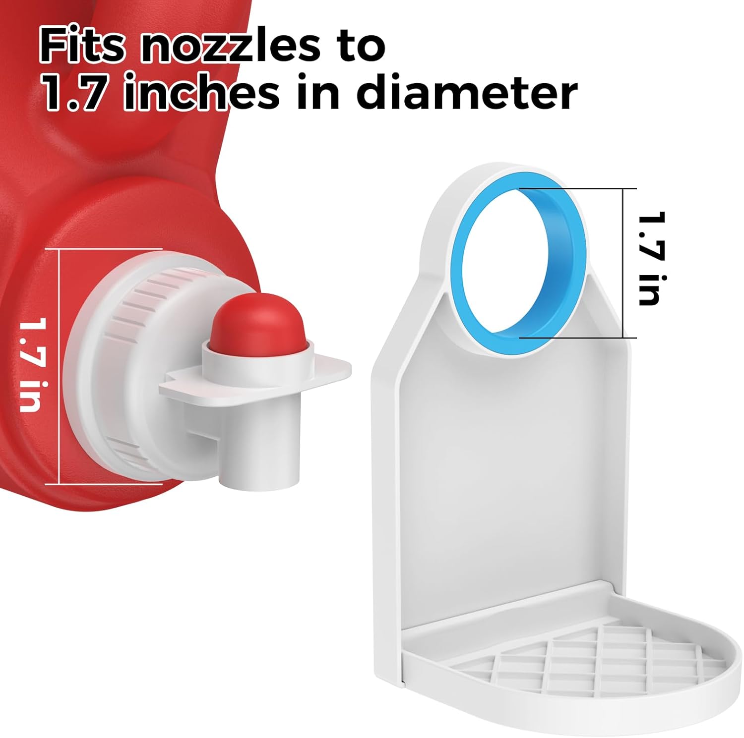Laundry Detergent dispenser Cup Holder,Nozzle Upgraded Labor-Saving Switch Easily No More runny or Messy Laundry Detergent, Laundry Cup Holder and drip Tray room organization and storage - NestledHome