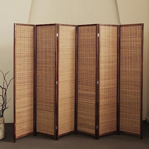 6 Panel Bamboo Room Divider