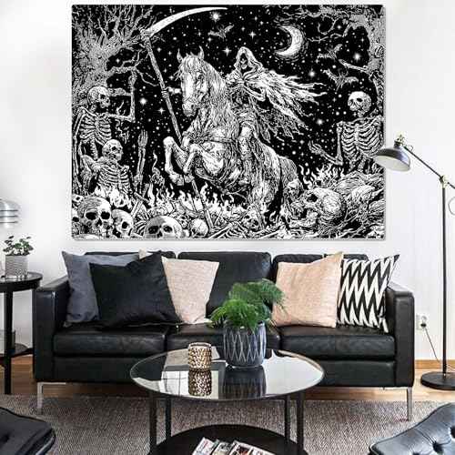 Gothic Skeleton Tapestry
