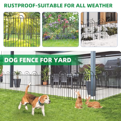 25 Panels No Dig Decorative Garden Fence
