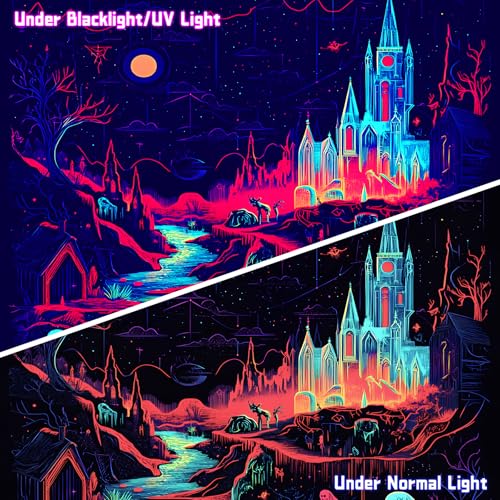 UV Reactive Halloween Tapestry