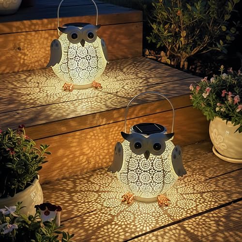 2 Pack Hanging Solar Lanterns