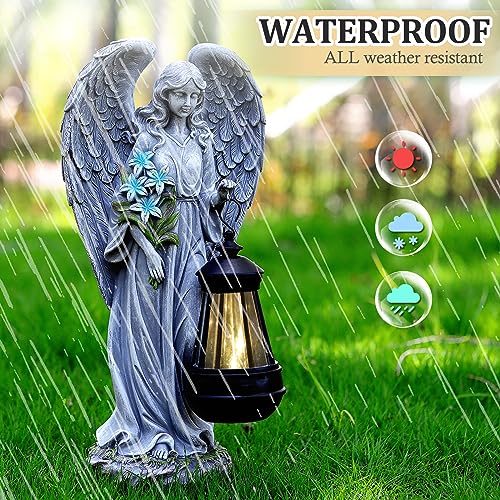 Solar Angel Outdoor Garden Decor Statues