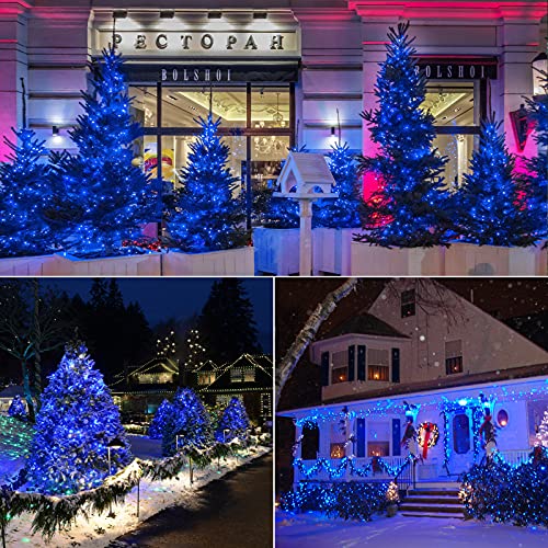 5MM Wide Angle Christmas Lights Blue