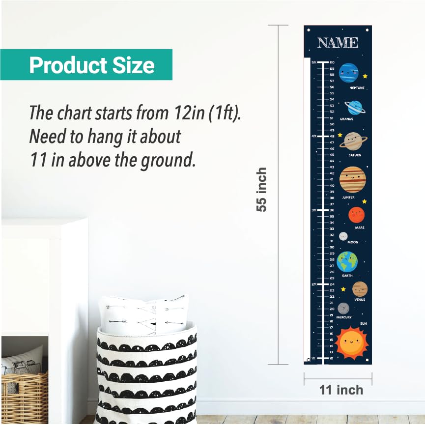 Personalized Canvas Growth Chart for Kids
