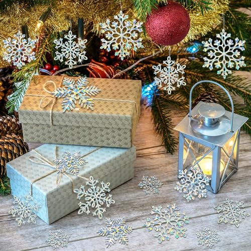 36 Pack Christmas Ornaments Snowflakes Decorations (36 Count)
