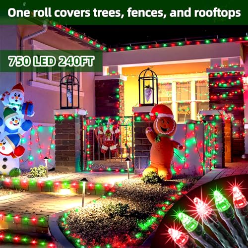 750 LED 240FT Christmas String Lights (240 Foot)