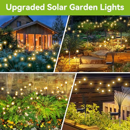 Solar Garden Lights Outdoor Waterproof (2 Count)