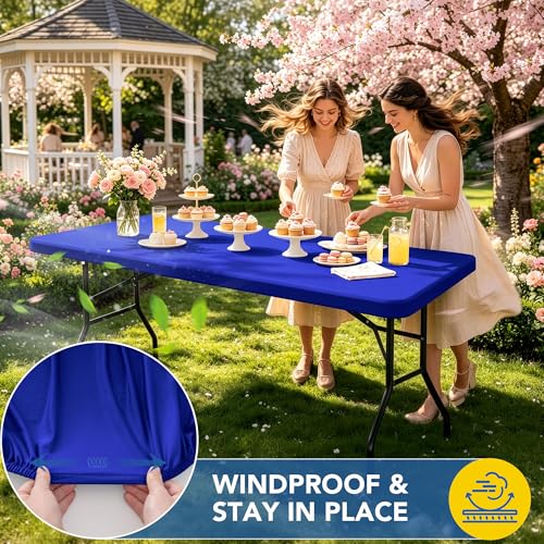Fitted Tablecloth for 8 Foot Rectangle Tables (10 Count)
