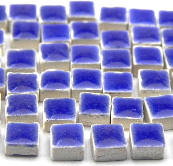 Little Ceramic Tiles Mosaic Art Supplies for Adults, 0.5 cm, 1000 Pcs Pale Purple, WB02
