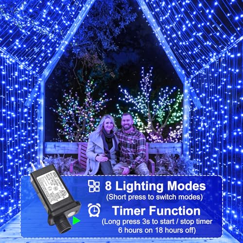 Blue Christmas Lights Outdoor