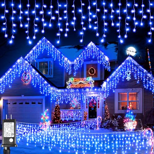66FT 640 LED Icicle Lights for Outside
