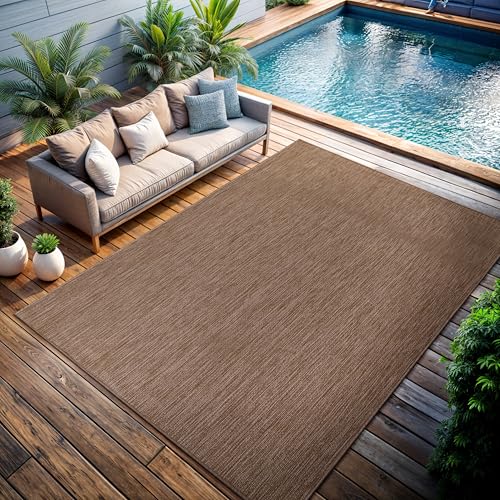 Outdoor Rug 6x9 Modern Area Rugs for Indoor and Outdoor Patios and Porches (58.5 Sq Ft)