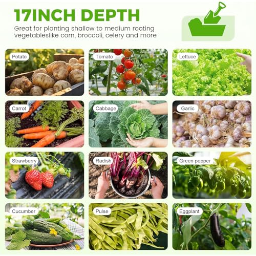 18“ Tall 4×2ft Galvanized Raised Garden Bed Kit
