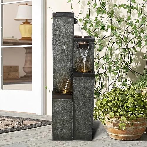 Modern Floor Standing Water Fountain 39.3” High