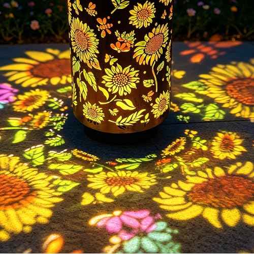 Colorful Solar Sunflower Lanterns Outdoor