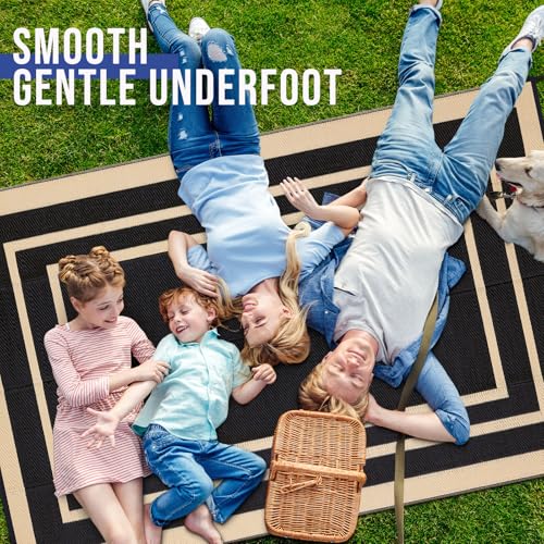 Outdoor Rug 9x12 ft Waterproof Reversible Mat