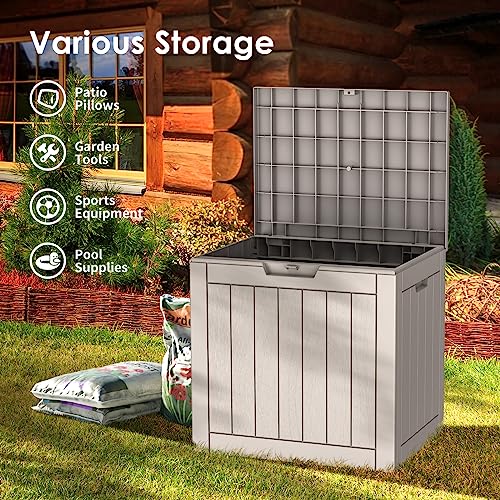 Deck Boxes 30 Gallon Outdoor Storage Box for Patio Cushion