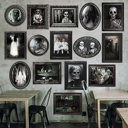 15 Halloween Gothic Creepy Skull Photos Haunted Horror Picture Frame