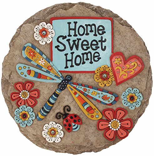 Garden Décor Home Sweet Dragonfly Stepping Stone