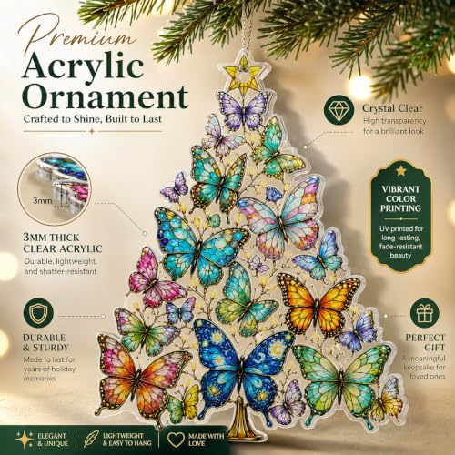 Butterfly Christmas Ornament 2026