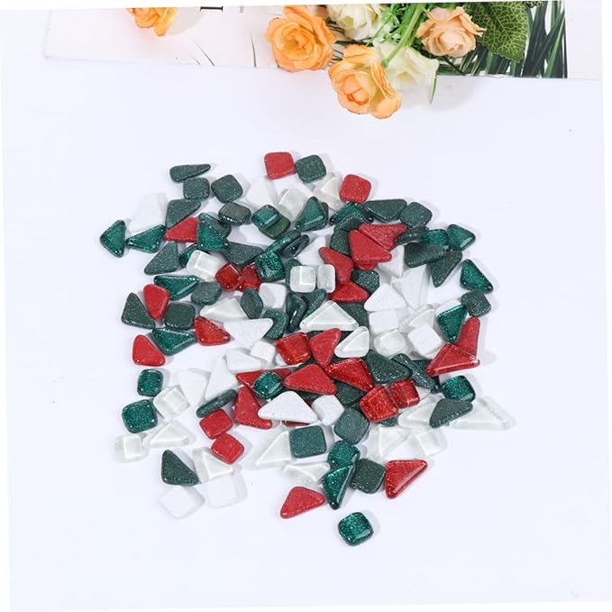 500g Glitter Irregular Materials Smooth for Home Decoration Crystal Mosaics for Creative Projects