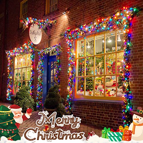 Multicolor Christmas Lights Battery Operated with 8 Modes Remote (100 Count)