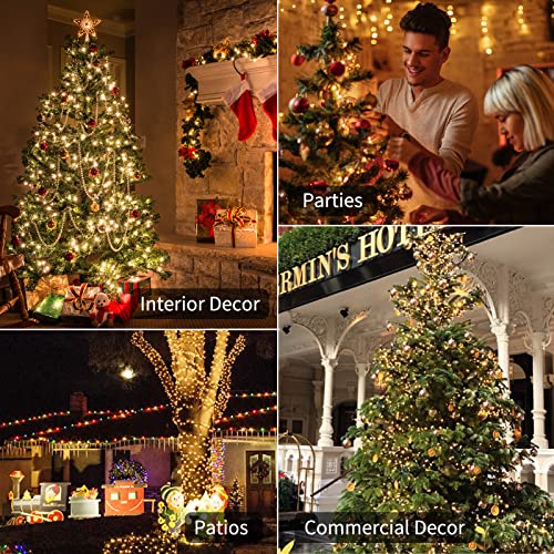 8ft 20LED Battery Operated Christmas String Lights with Timer (4 Count)