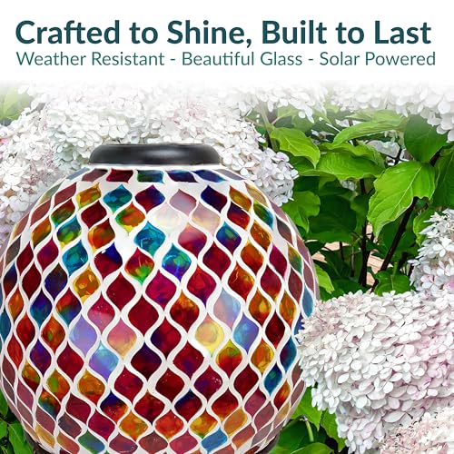 Sunnydaze Solar Gazing Ball for Garden (2 Count)